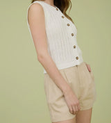 Caden Sleeveless Knit Cardigan