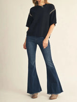 Bradly Stitch Accent Sweater