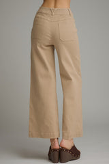 Grace Solid Camel Wide Leg Pant