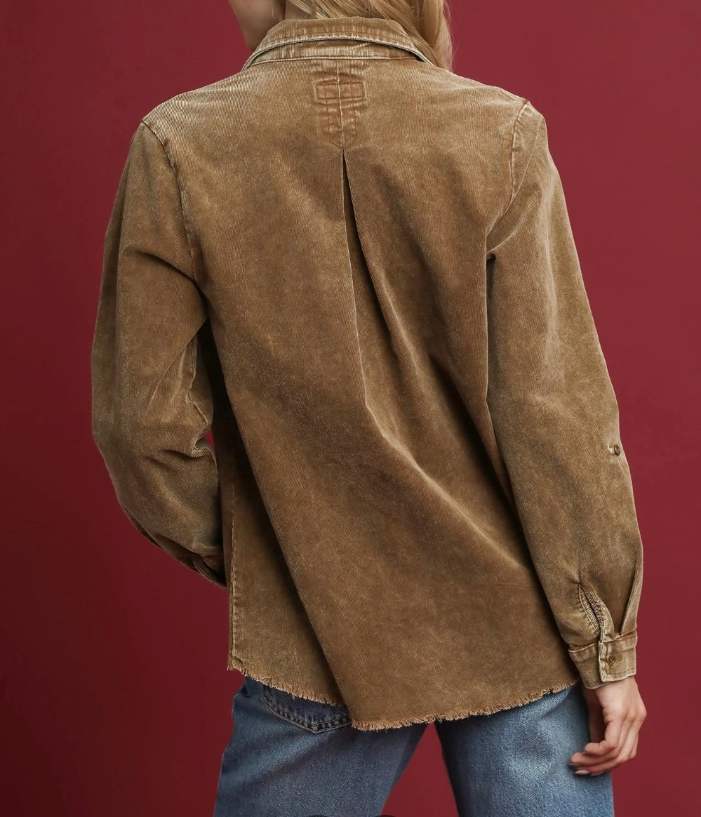 Corbin Stone Wash Corduroy Jacket