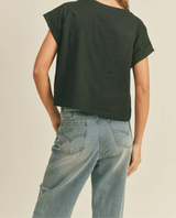 Harrison Cuffed Sleeve Tee