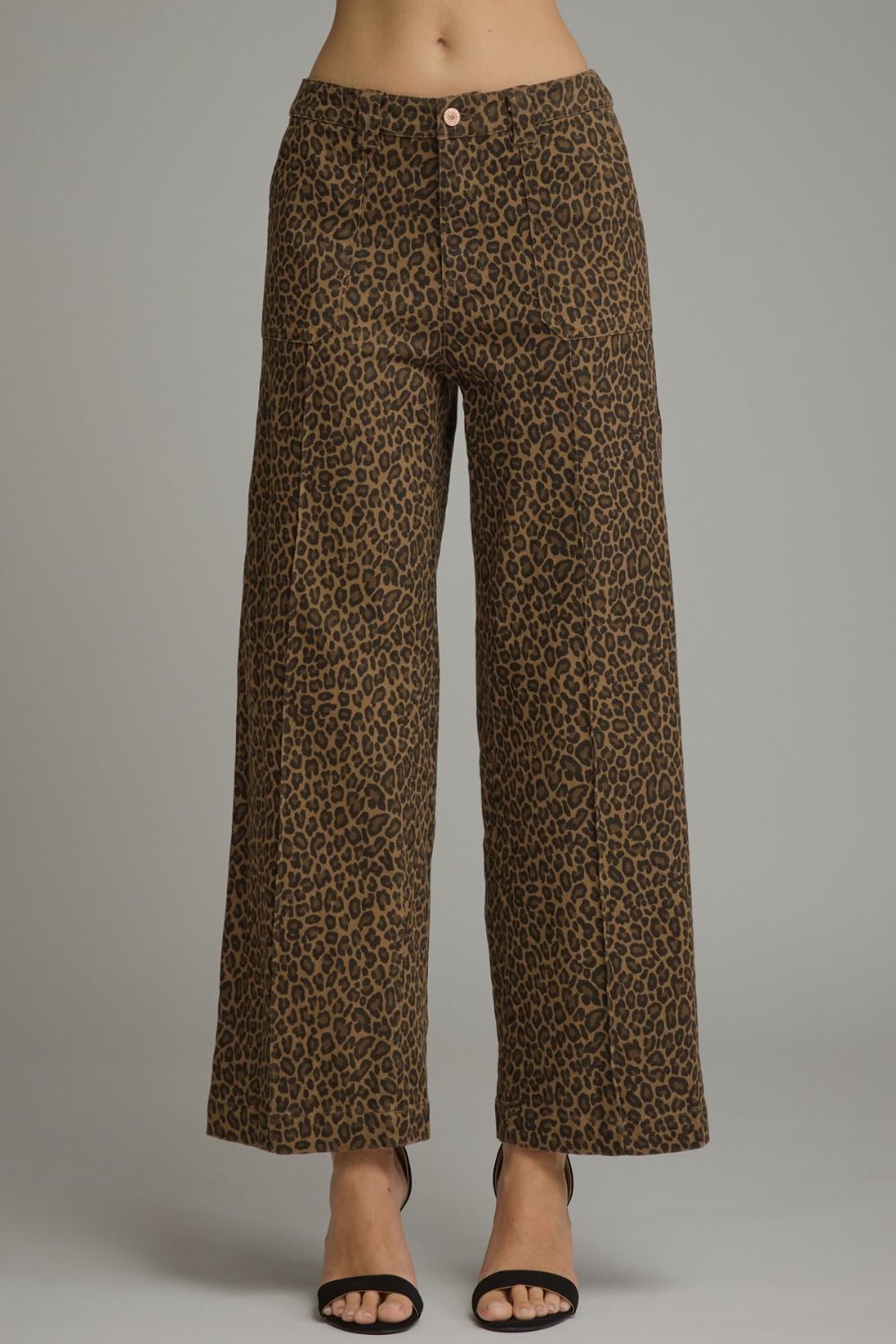 Keri Animal Print Wide Leg Pant