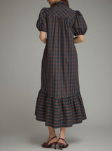 Lauren Plaid Midi Dress