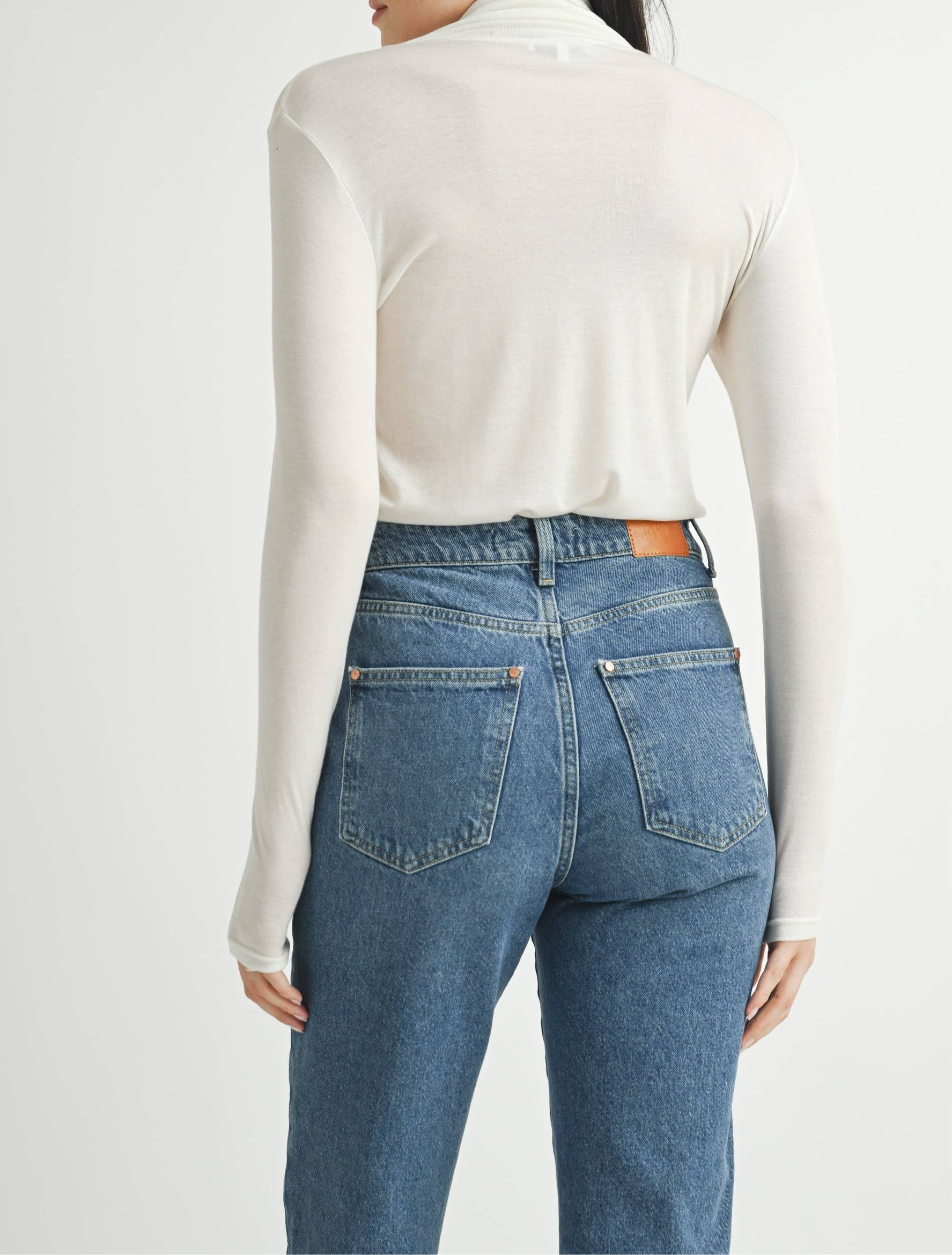 Betsy Basic Soft Turtleneck Top