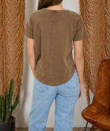 Barry Brown Round Neck Top