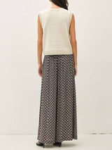 Paisley Print Wide Leg Pant