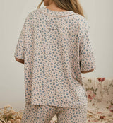 Ditsy Floral Ribbed Top