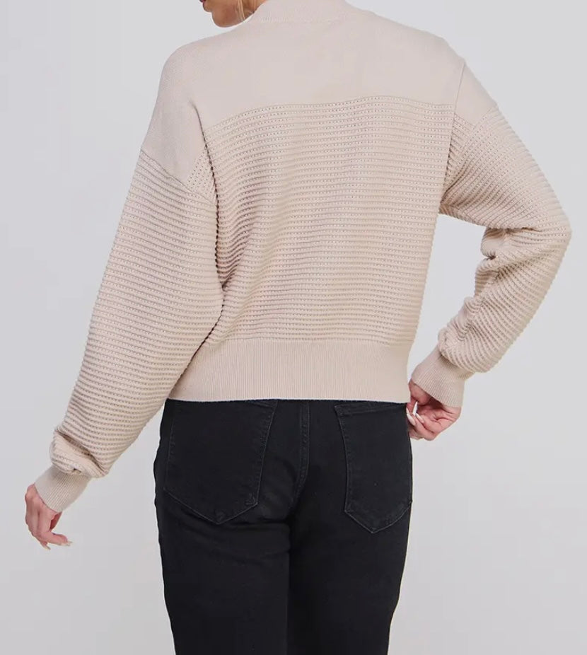 Charles Dolman Texture Rib Top