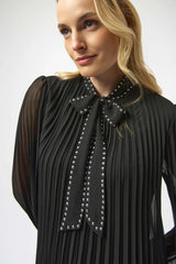 JR Pleated Chiffon A-Line Dress