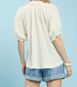 Courtney Ruffle Sleeve Top