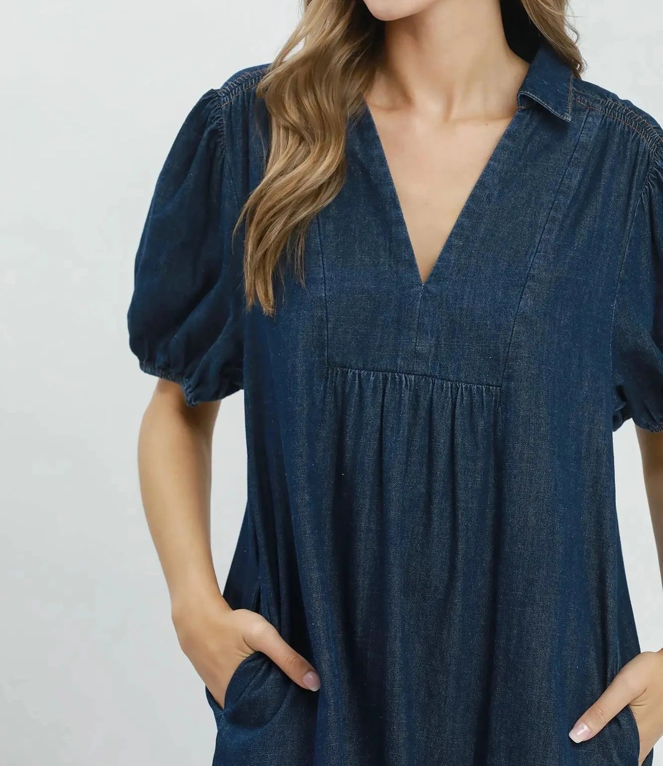Cassie Denim Tiered Dress