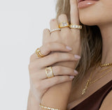 Sahira Gold Axel Nail Ring