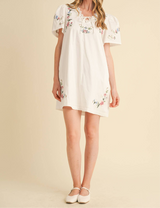 Amelia Floral Embroidered Dress