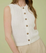 Caden Sleeveless Knit Cardigan