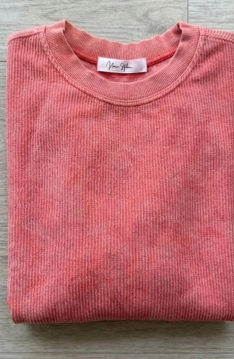 Spring Bloom Ribbed Sweatshirts