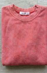 Spring Bloom Ribbed Sweatshirts