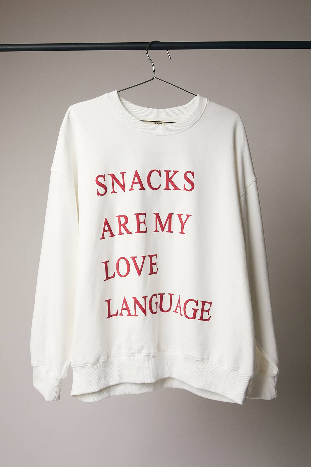 "Snacks" Love Sweatshirt