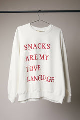 "Snacks" Love Sweatshirt
