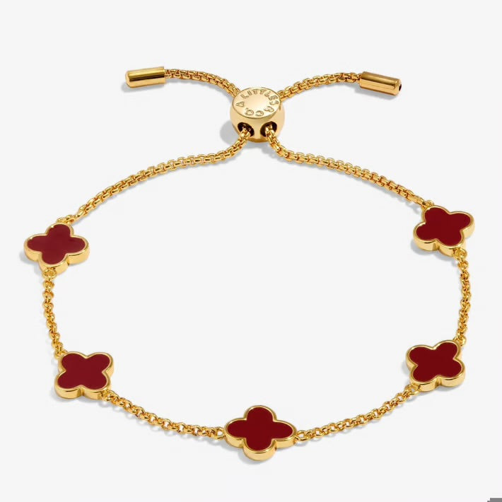 A Littles Signature Red Clover Bracelet