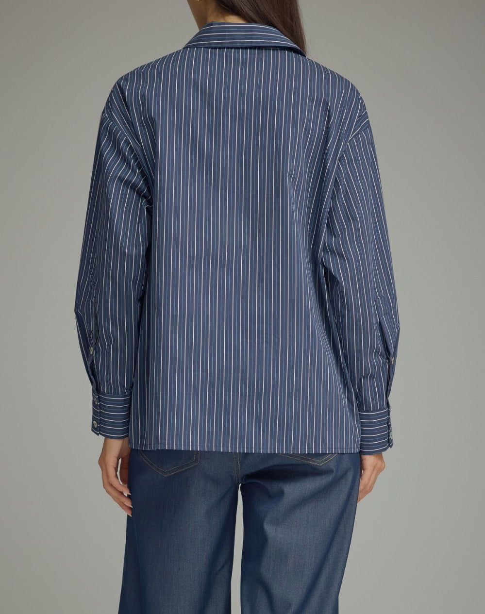 Dakota Navy Striped Top