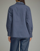 Dakota Navy Striped Top