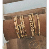 Sahira Gold Axel Nail Bracelet