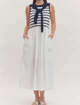 Robbey Striped Midi Dress