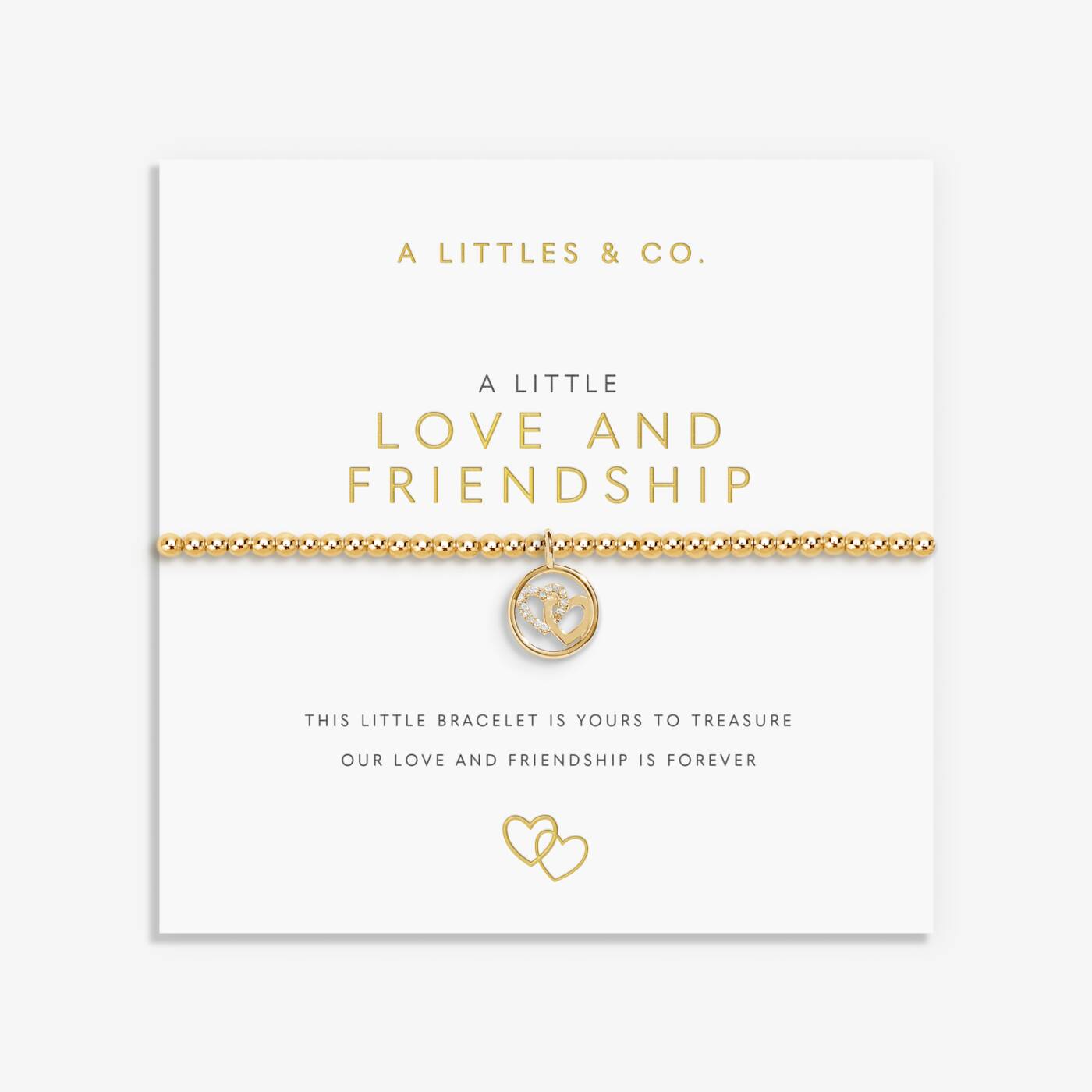 A Littles & Co 'Love And Friendship' Bracelet In Gold-Tone Plating