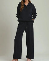 Emery Navy Cloudknit Top