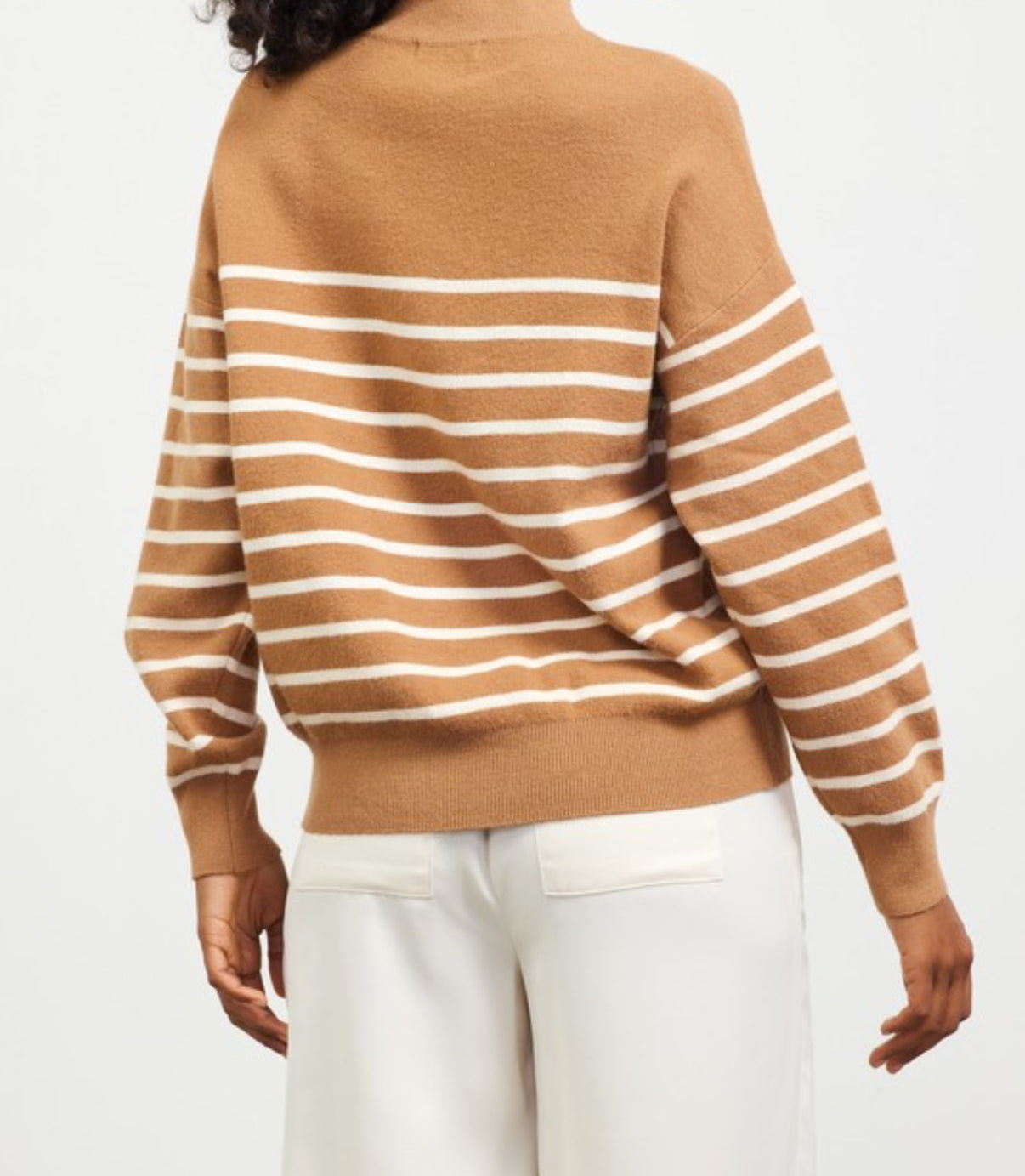 Toffee Mock Neck Sweater