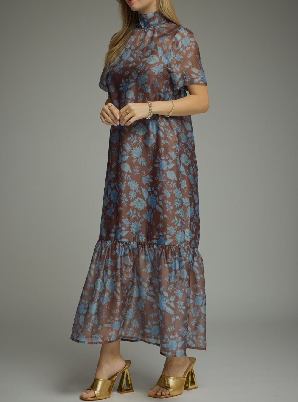 Sylvia Elegant Floral Maxi Dress