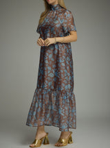Sylvia Elegant Floral Maxi Dress