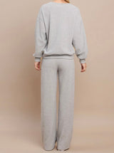 Greyson Ribbed Wide Leg Pant