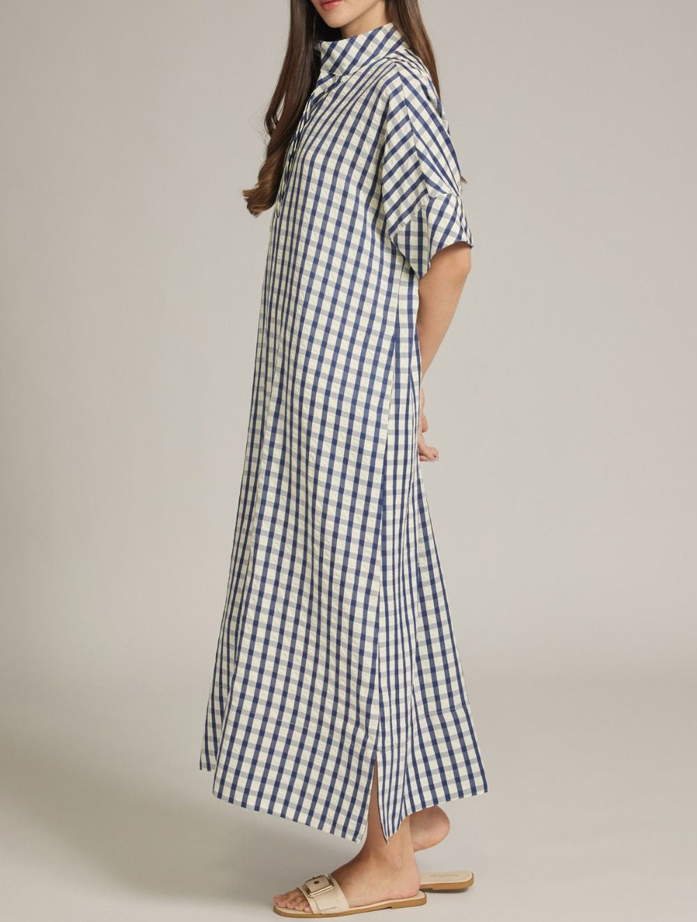 Emily Gingham Midi Dress
