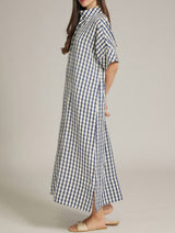 Emily Gingham Midi Dress
