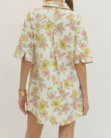 Sunny Pink Floral Dress
