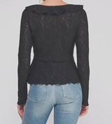 Allie Lace Ruffle Blouse