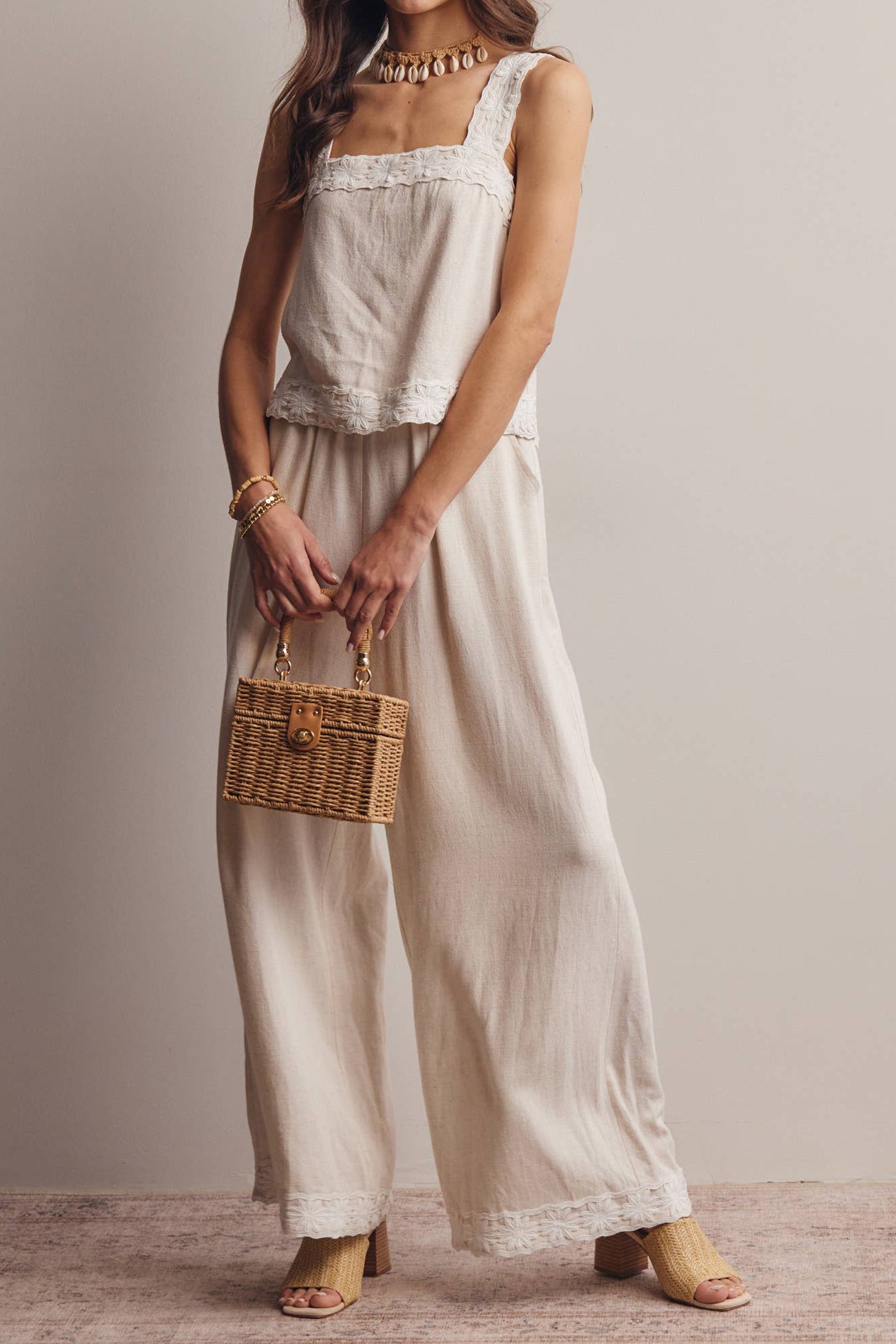 Ariel Square Neck Tank & Pants Set
