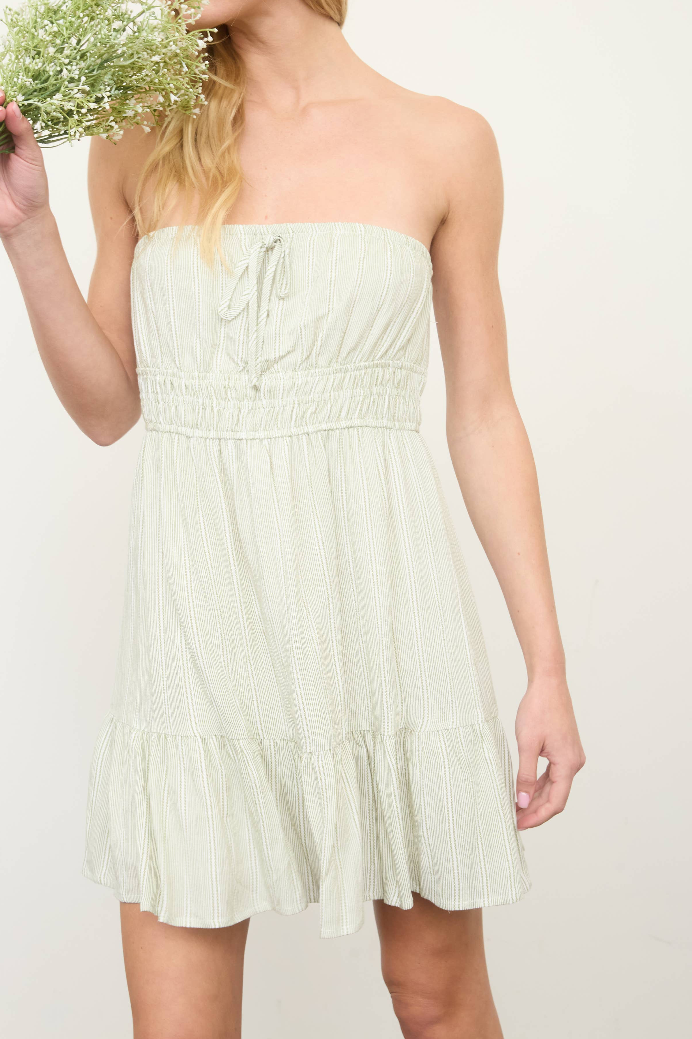 Sawyer Front Tie Mini Dress