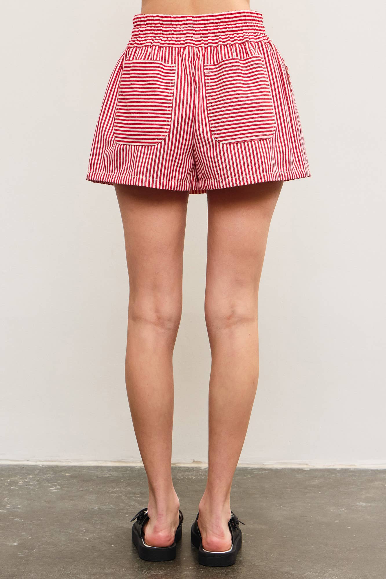 Shannon Stripe Drawstring Skort