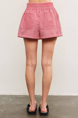 Shannon Stripe Drawstring Skort