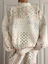 Holly Holiday Quilted Mockneck Sweatshirt