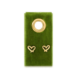 Gold Heart Studs