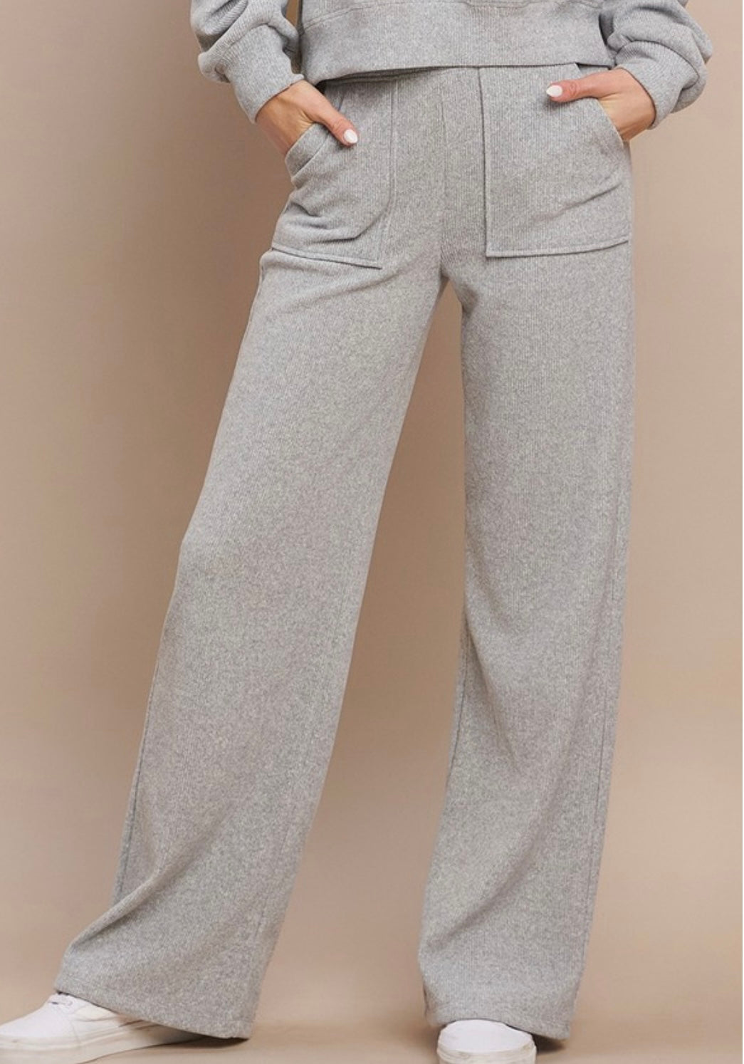 Greyson Ribbed Wide Leg Pant