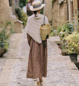 Andy Handcrafted Buckle Triangular Shawl
