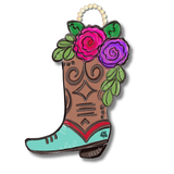 Floral Boot Large Door Hanger