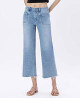 Holly Crop Slim Wide Leg Jeans