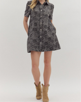Stevie Floral Denim Dress
