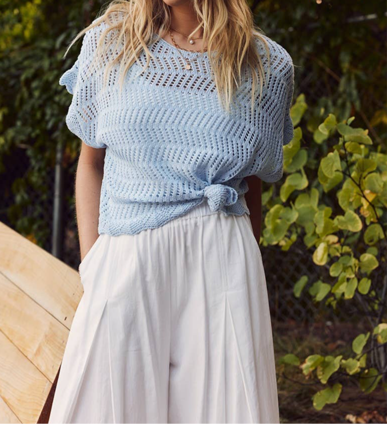 Macy Wide Leg Elastic Waist Pants