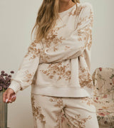 Floral Toile Long Sleeve Top